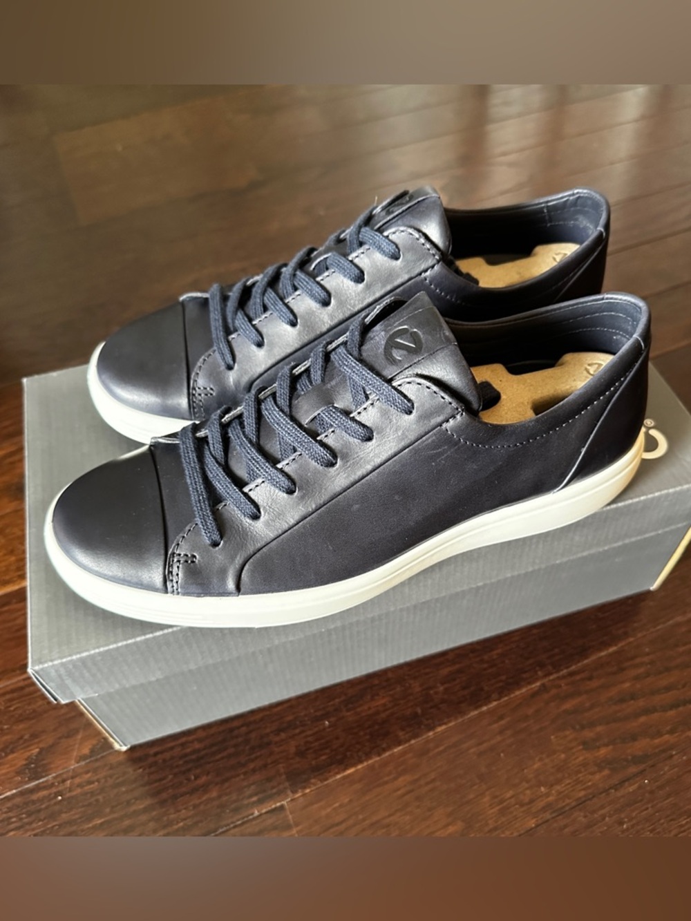 ECCO MEN'S SOFT 7 SPORTS CLASSIC SNEAKERS NIGHT SKY SIZE 7/7.5 SNEAKERS